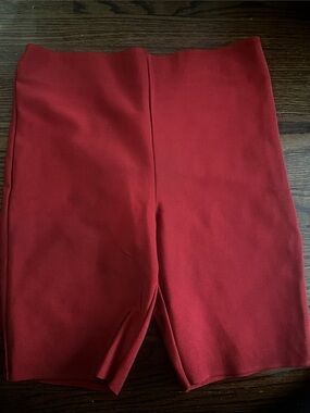 AKIRA Red High Waist Women’s Bike Shorts